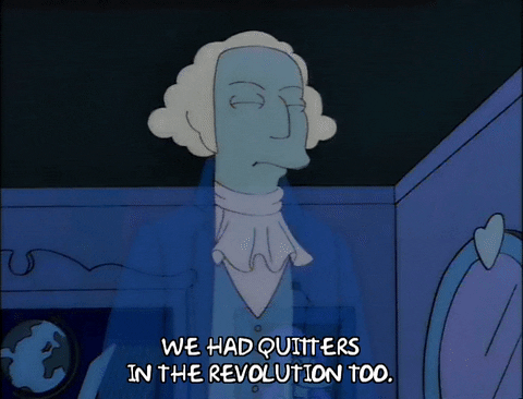 George Washington Talking The Simpsons GIF