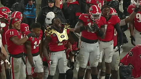 Georgia Bulldogs Victory Celebration GIF