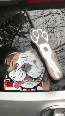 Georgia Dog Waving GIF