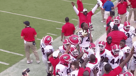 Georgia Football Team Win GIF