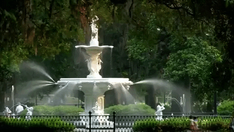 Georgia Old Fountain Design GIF