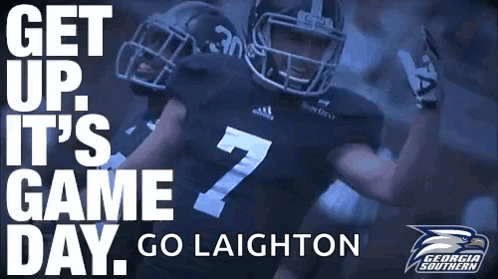 Georgia Southern Football Player Wearing Number 7 GIF