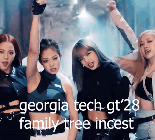georgia tech gt '28 family tree incest is written on a screen