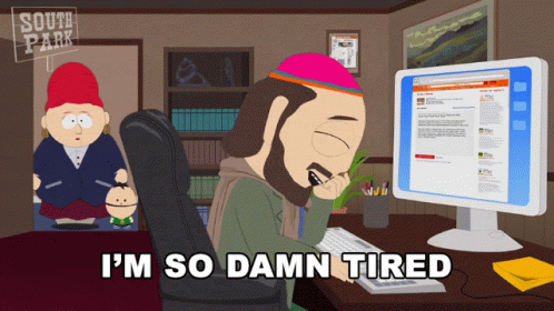 Gerald Broflovski So Tired While Seating GIF