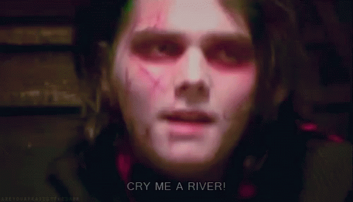 Gerard Way Cry Me A River GIF