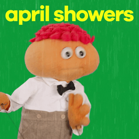 Gerbert Pouring April Showers Bring Flowers GIF