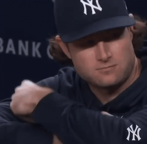 Gerrit Cole Finger Gun Blowing GIF