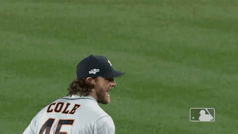 Gerrit Cole Jumping & Screaming GIF