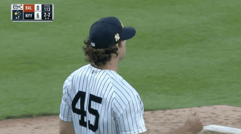 Gerrit Cole Slapping The Cap GIF
