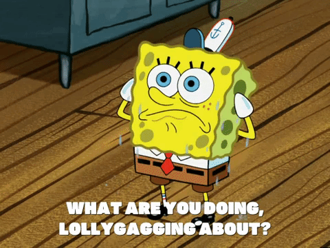 Get Back To Work Spongebob GIF