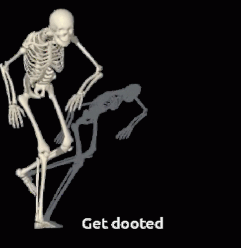 Get Dooted Skull Meme GIF