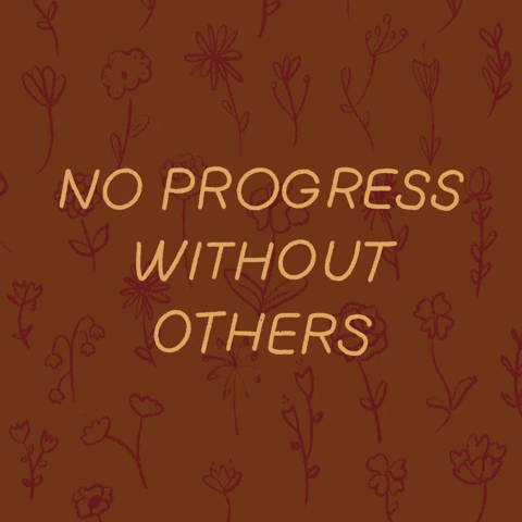 Get Help No Progress Without Others GIF