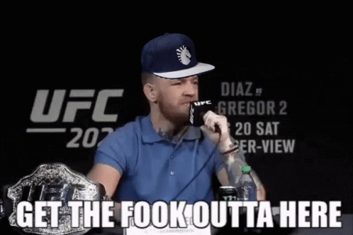 Get Me Out Of Here Conor Mcgregor GIF