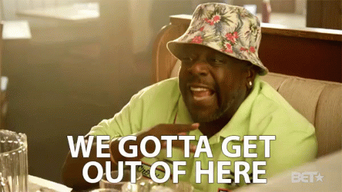 Get Me Out Of Here Scream GIF