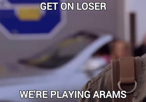 Get On Loser We Are Playing ARAMS Sign GIF