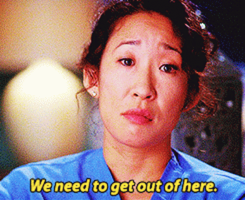 Get Out Cristina Yang GIF