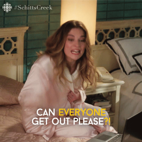 Get Out Everyone Alexis Rose GIF