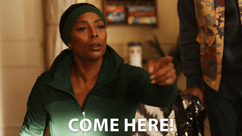 Get Over Here Come Here Black Lady GIF