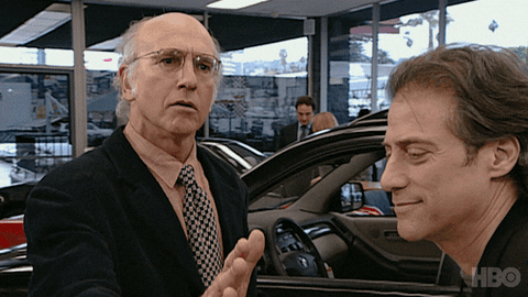 Get Over Here Larry David GIF