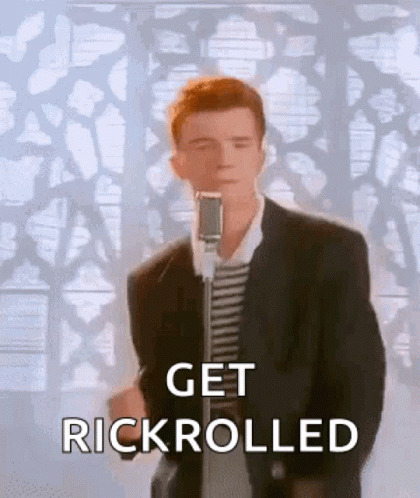 Get Rick Roll Meme GIF