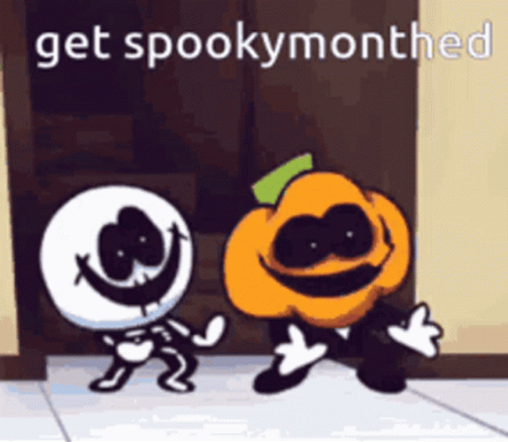 Get Spooky Month Dance Hollow And Pumpkin GIF