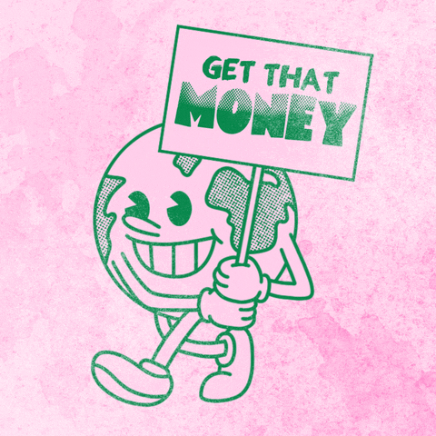 Get That Money Walking Planet Earth GIF