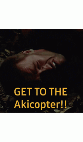 Get To The Choppa Akicopter Anime GIF