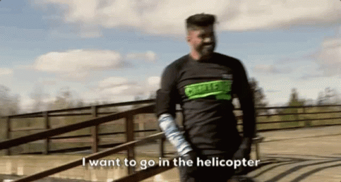 Get To The Choppa Helicopter Challenger GIF