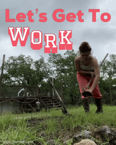 Get To Work Djemilah Birnie Farming GIF