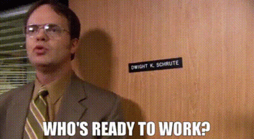 Get To Work Dwight Schrute The Office GIF