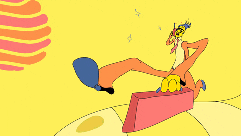 Get To Work Frantic Worker Rushing To Office GIF