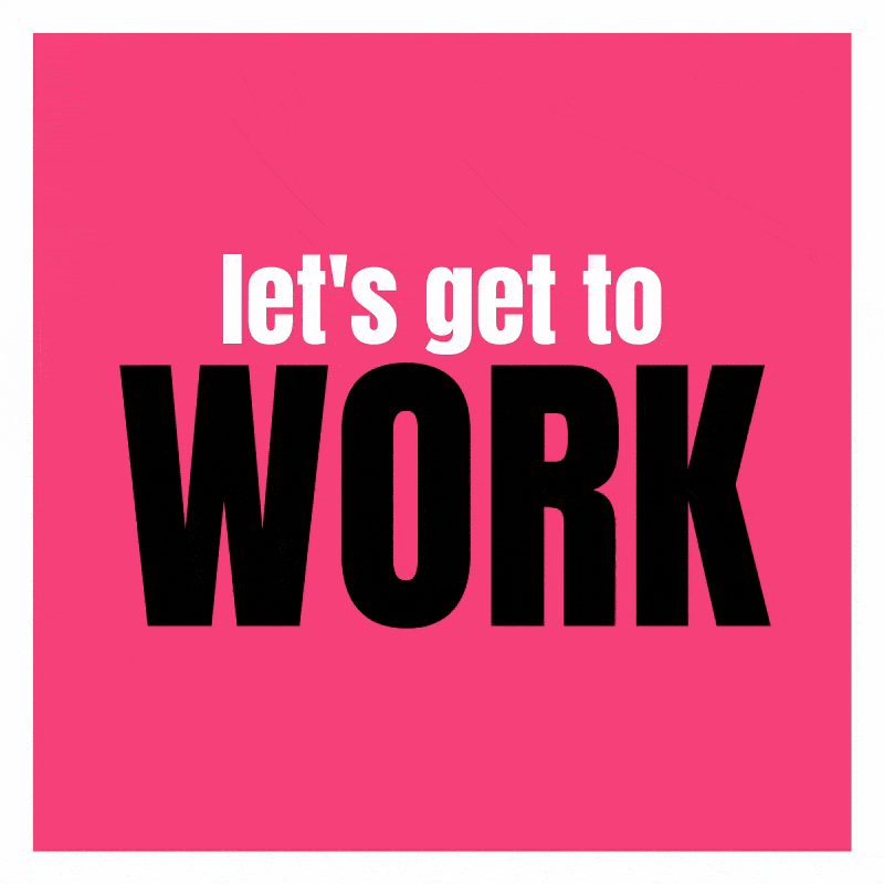 Get To Work Premium Vector Art GIF