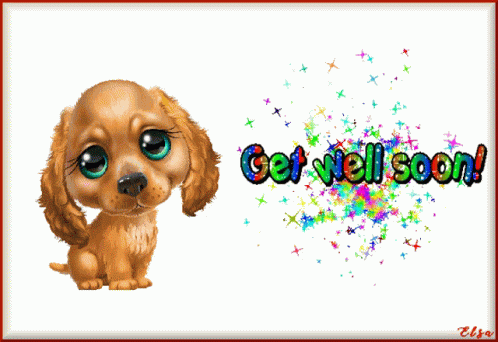 Animated Puppy Eyes Get Well GIF