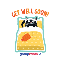 Get Well Soon Cat Sticker GIF