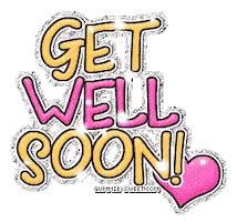 Get Well Soon Heart Sticker