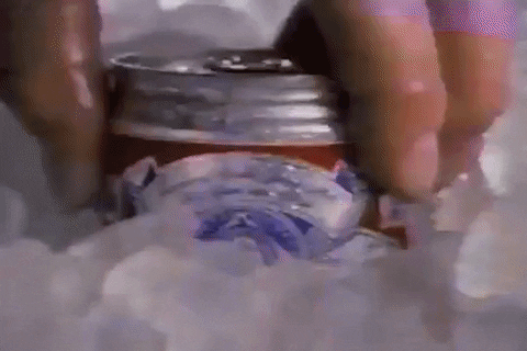 Getting Bud Light From Ice GIF