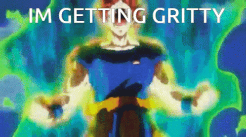 Getting Gritty Cartoon GIF