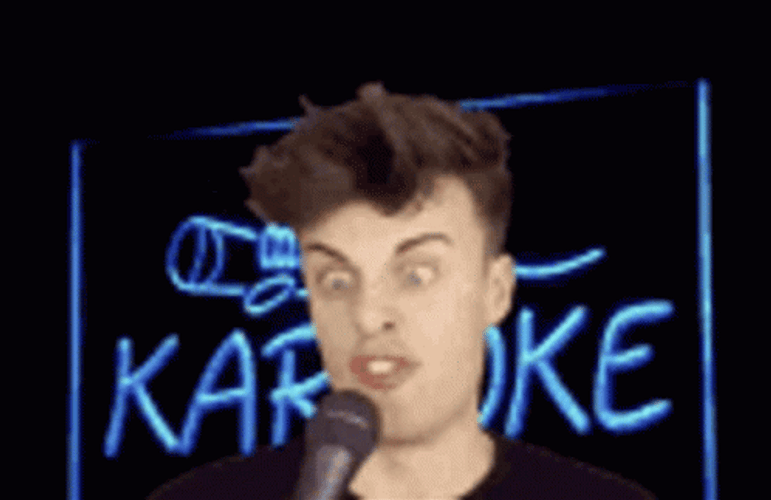 Getting Intense In Karaoke GIF