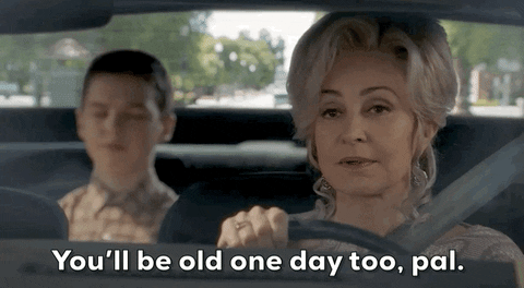 Getting Old Young Sheldon GIF