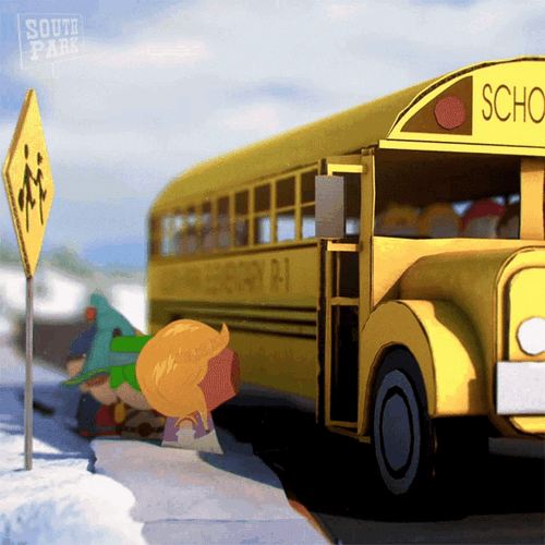 Getting On The Bus South Park GIF