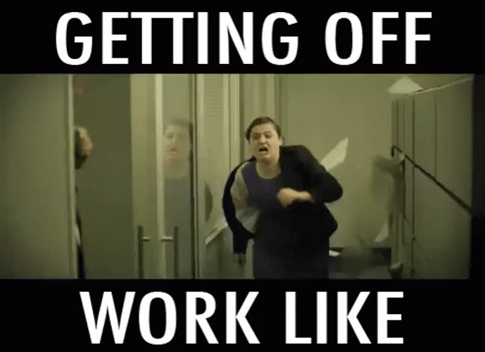 Getting Rush Leaving Work GIF