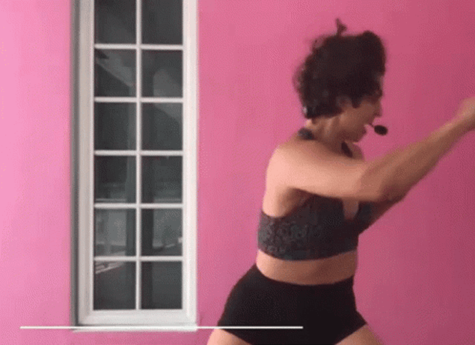 Getting Sturdy Daja Rose Boxing Work Out GIF