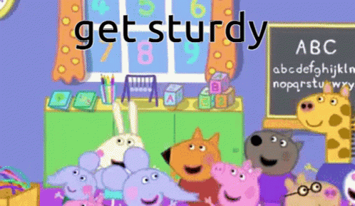 Getting Sturdy Peppa Pig Dance GIF