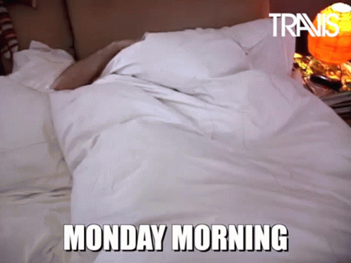 Getting Up In Bed Monday Meme GIF