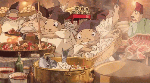 Ghibli Food Eating Scene GIF