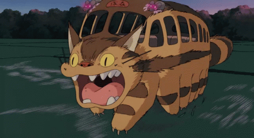 Ghibli Neko Running GIF