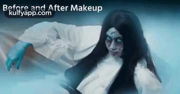 Ghost Before And After Makeup GIF