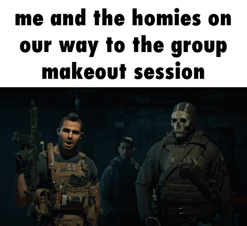 Ghost Cod Walking Beside John Soap Mactavish GIF