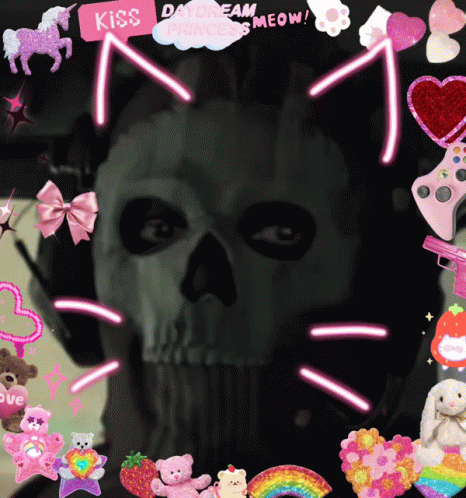 Ghost Cod With Cat Filter GIF