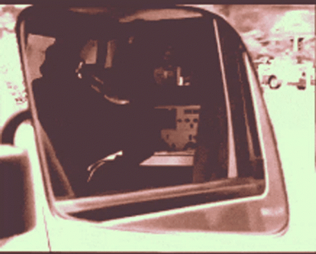 Ghost Face In The Mirror GIF